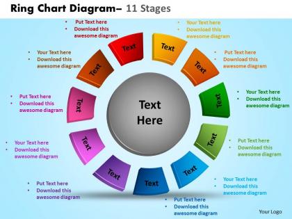 Ring chart diagram 11 stages 8