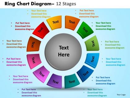 Ring chart diagram 12 stages 12