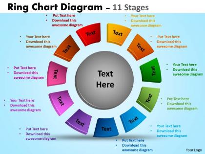 Ring chart diagrams ppt templates 4