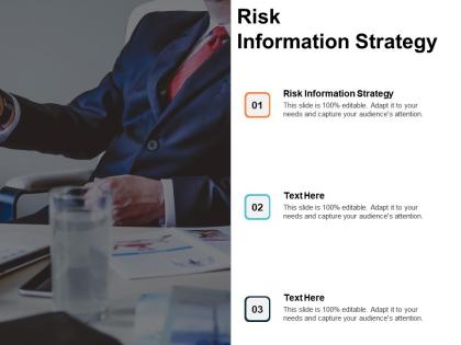 Risk information strategy ppt powerpoint presentation summary example introduction cpb