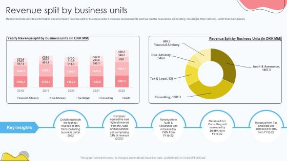 Risk Management Company Profile Revenue Split By Business Units CP SS V