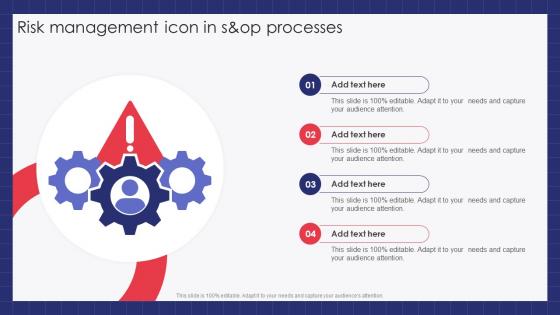 Risk Management Icon In S and Op Processes