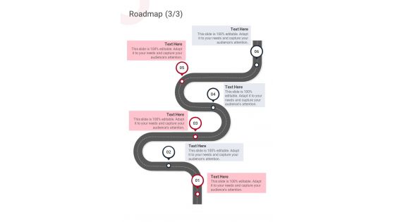 Roadmap Copywriting Services Proposal One Pager Sample Example Document