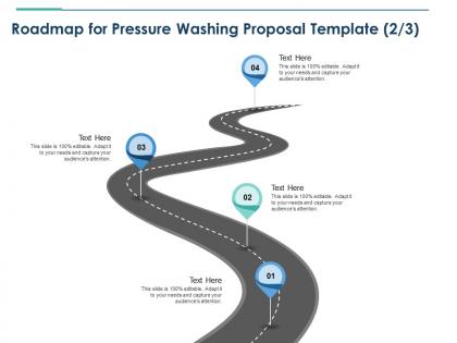 Roadmap for pressure washing proposal template four ppt powerpoint rules