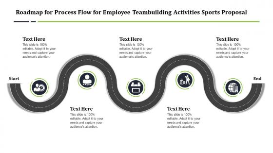 Roadmap for process flow for employee teambuilding activities sports proposal