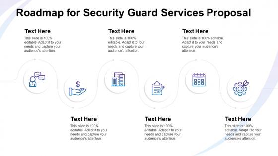 Roadmap for security guard services proposal ppt slides introduction