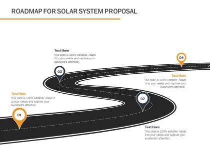 Roadmap for solar system proposal ppt powerpoint presentation styles templates