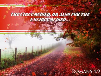 Romans 4 9 the circumcised or also powerpoint church sermon