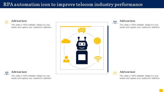 RPA Automation Icon To Improve Telecom Industry Performance