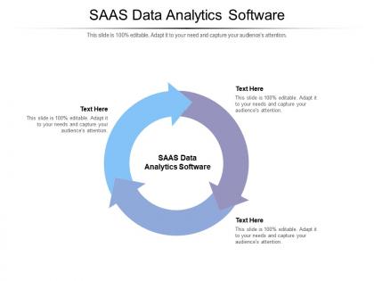 Saas data analytics software ppt powerpoint presentation infographic template icons cpb