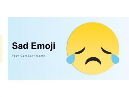 Sad Emoji Individual Pressure Emotion Messages Depicting