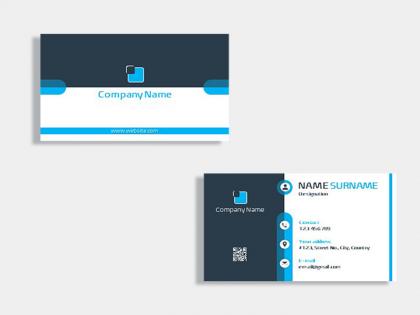 Sales business card template design