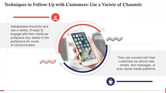 Sales Follow Up Method Using A Variety Of Channels Training Ppt