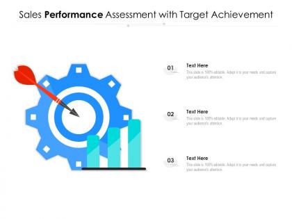 Sales performance assessment with target achievement