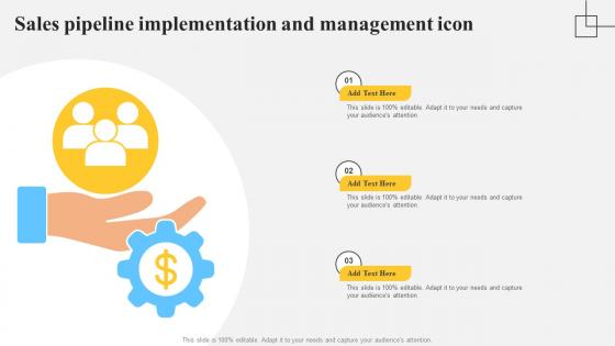 Sales Pipeline Implementation And Management Icon