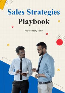 Sales Strategies Playbook Report Sample Example Document