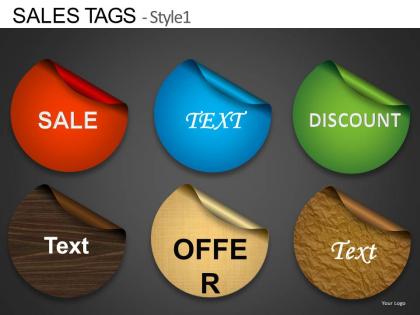 Sales tags style 1 powerpoint presentation slides db