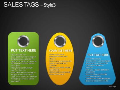 Sales tags style 3 powerpoint presentation slides