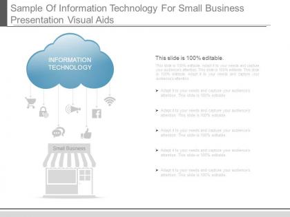 Sample of information technology for small business presentation visual aids