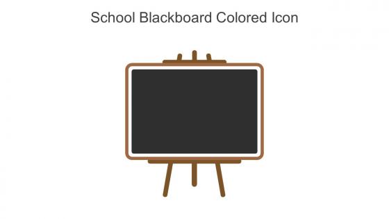 School Blackboard Colored Icon In Powerpoint Pptx Png And Editable Eps Format