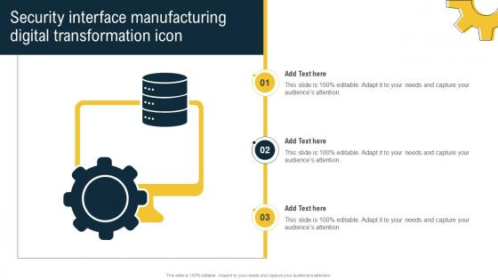 Security Interface Manufacturing Digital Transformation Icon