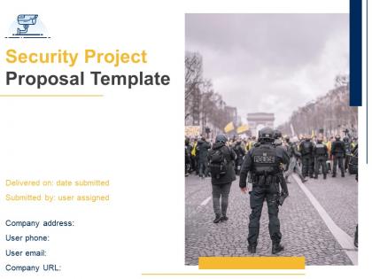 Security project proposal template powerpoint presentation slides