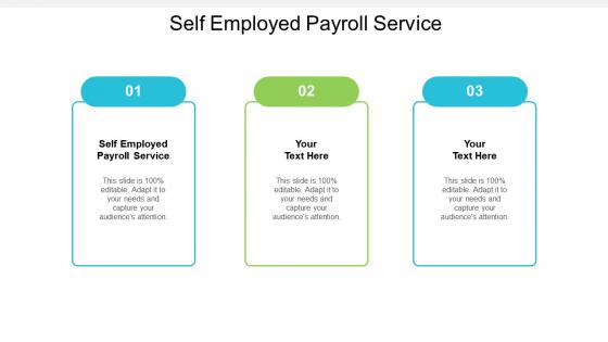 Self employed payroll service ppt powerpoint presentation inspiration cpb