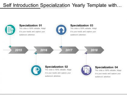 Self introduction specialization yearly template with icon