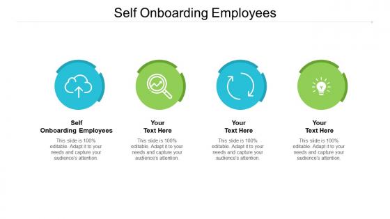 Self onboarding employees ppt powerpoint presentation infographic template cpb