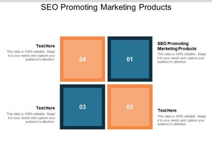 Seo promoting marketing products ppt powerpoint presentation inspiration information cpb