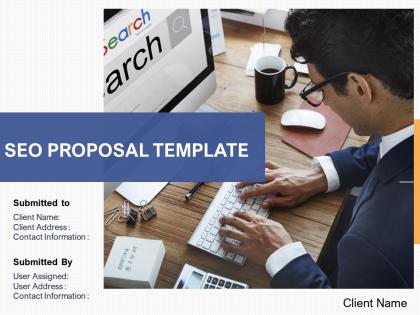 Seo proposal template powerpoint presentation slides