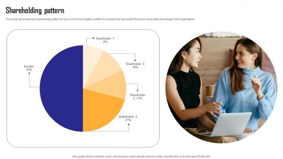 Shareholding Pattern Ecommerce Logistics Company Investor Funding Elevator Pitch Deck