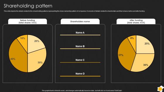 Shareholding Pattern Traditional Eggs Substitute Offering Organization Fundraising Pitch Deck