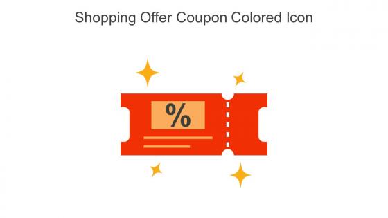 Shopping Offer Coupon Colored Icon In Powerpoint Pptx Png And Editable Eps Format