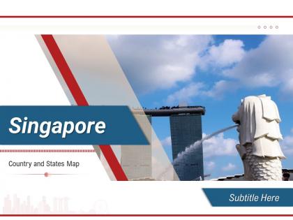 Singapore country and states map powerpoint template