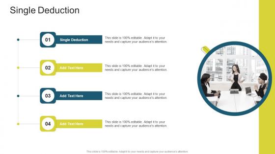 Single Deduction In Powerpoint And Google Slides Cpb