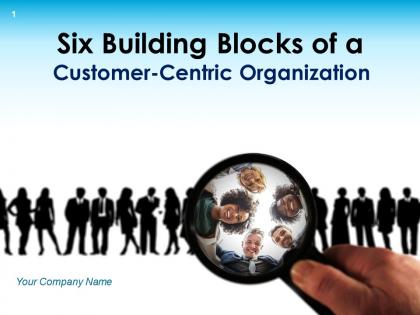 Six building blocks of customer centric organization powerpoint presentation slides