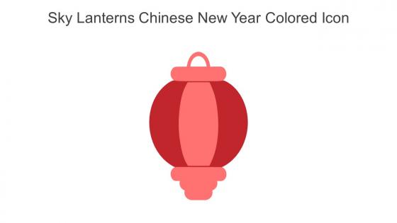 Sky Lanterns Chinese New Year Colored Icon In Powerpoint Pptx Png And Editable Eps Format