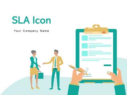 SLA Icon Postage Envelope Customer Service Continuous Agreement Provider