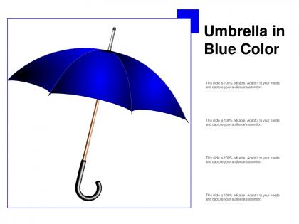 Umbrella in blue color