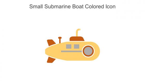 Small Submarine Boat Colored Icon In Powerpoint Pptx Png And Editable Eps Format