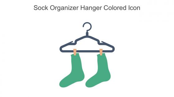 Sock Organizer Hanger Colored Icon In Powerpoint Pptx Png And Editable Eps Format