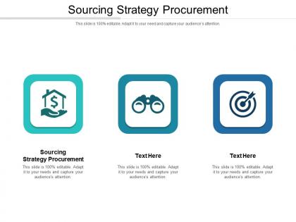 Sourcing strategy procurement ppt powerpoint presentation portfolio design inspiration cpb