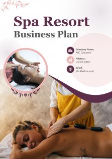 Spa Resort Business Plan Word Pdf Word Document