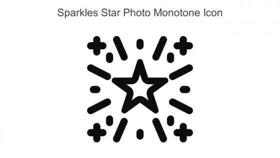 Sparkles Star Photo Monotone Icon In Powerpoint Pptx Png And Editable Eps Format