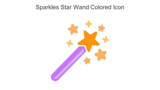 Sparkles Star Wand Colored Icon In Powerpoint Pptx Png And Editable Eps Format