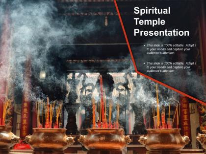 Spiritual temple presentation