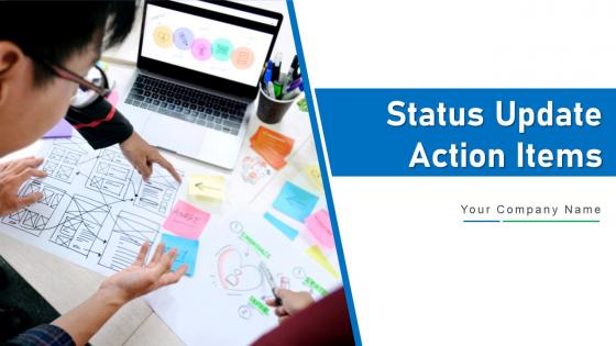 Status Update Action Items Powerpoint Ppt Template Bundles