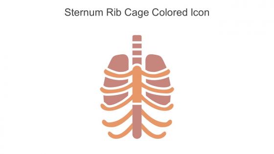 Sternum Rib Cage Colored Icon In Powerpoint Pptx Png And Editable Eps Format