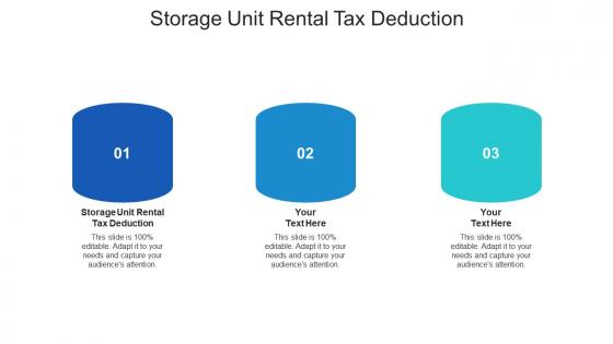 Storage unit rental tax deduction ppt powerpoint presentation gallery slide cpb